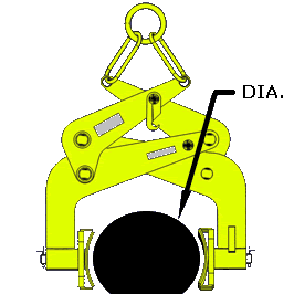 Series 494 Ingot Tong Line Art