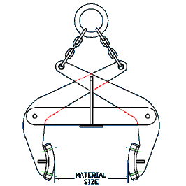 Slab Tong Line Art