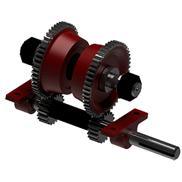 Single Flange Driver Wheel Assembly